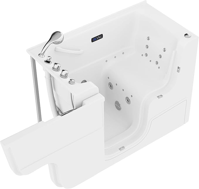 ANZZI Walk In Tub for Seniors 29"x53" Left Drain ADA Wheelchair Accessible - Image 10