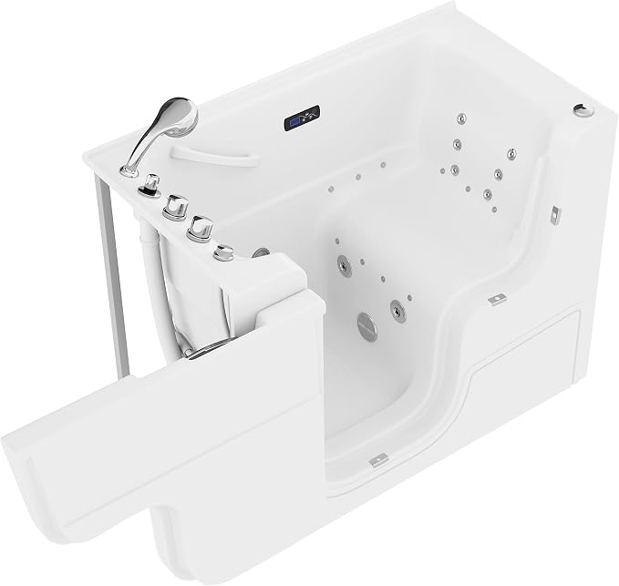 ANZZI Walk In Tub for Seniors 29"x53" Left Drain ADA Wheelchair Accessible by ANZZI