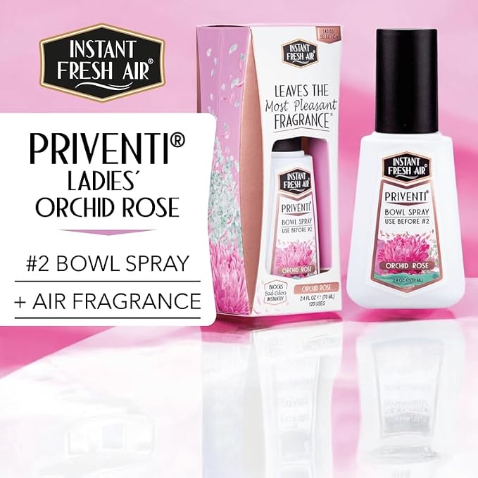 Signature PRIVENTI for Women Toilet Spray, Orchid Rose Scent Bathroom Spray - Image 9