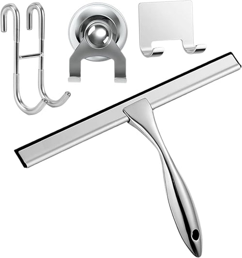 12'' Light Weight Stainless Steel Shower Squeegee by Unknown