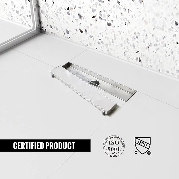 Linear Shower Drain, 12 inch Drain - Image 4