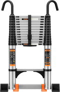 Telescoping Ladder, 10.5FT Aluminum Multi-Purpose Collapsible Ladder by Unknown