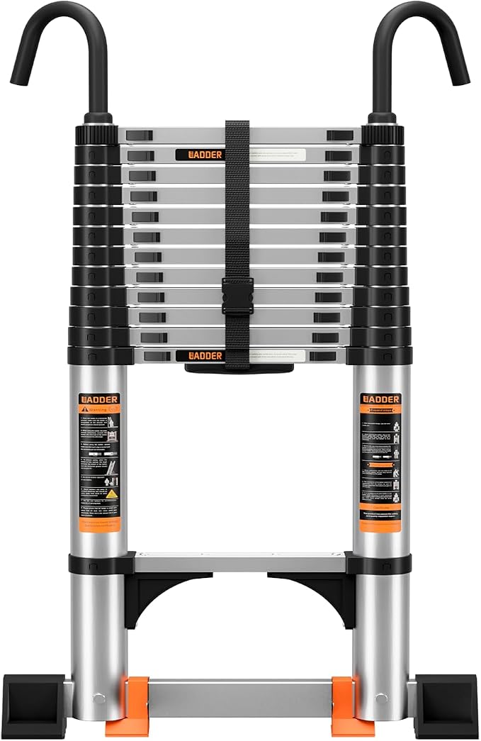 Telescoping Ladder, 8.5FT Aluminum Multi-Purpose Collapsible Ladder by Unknown