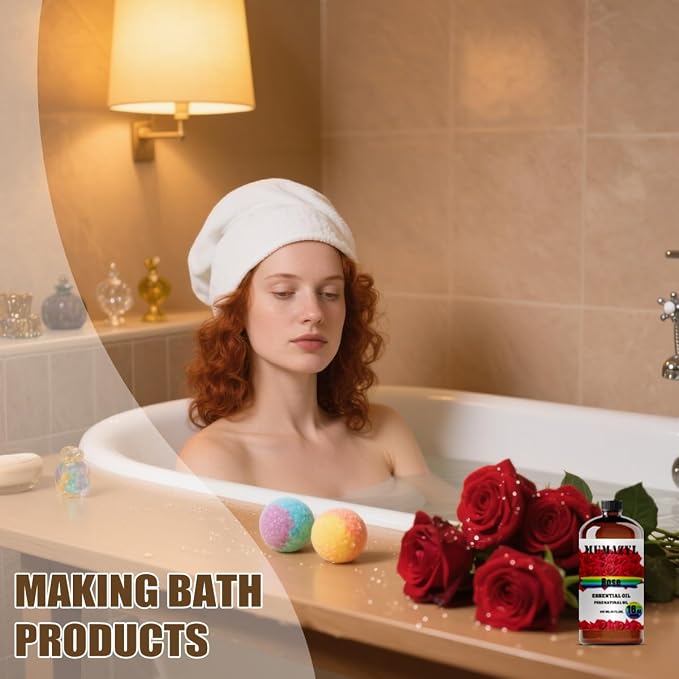 Rose Essential Oil, Rose Oil 16 Fl Oz 480ML - Image 4