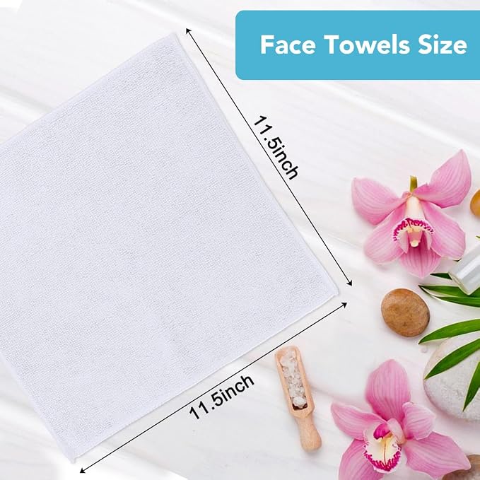 Orighty Washcloths Towels Set 20 Pack, Highly Absorbent and Soft Feel - Image 5