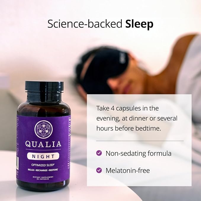Qualia Night Sleep Aid | Non-Habit Forming | Science-Backed Supplement - Image 5
