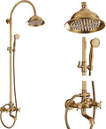 gotonovo Bathroom Classic Exposed Shower Faucet Wall Mount Shower System 8 Inch by HOME