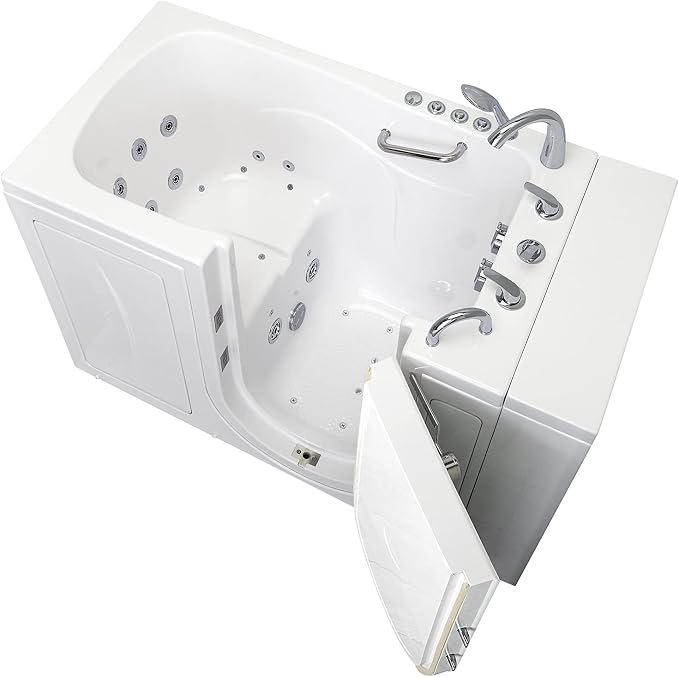 Ella Capri 30"x52" Acrylic Air and Hydro Massage Walk-In Bathtub - Image 11