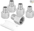 TAISHER 5PCS 304 Stainless Steel Pipe Fitting, 3/8" Male NPTx 1/2" Female NPT by TAISHER