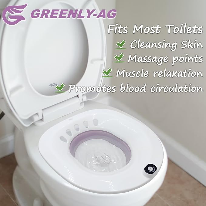 Sitz Bath, Sitz Bath for Toilet, Electric Sitz Bath for Hemorrhoids Men and - Image 4