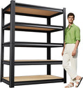 72" H Garage Shelving, Heavy Duty Garage Storage Shelves, Metal Shelving Unit by XCXVVB