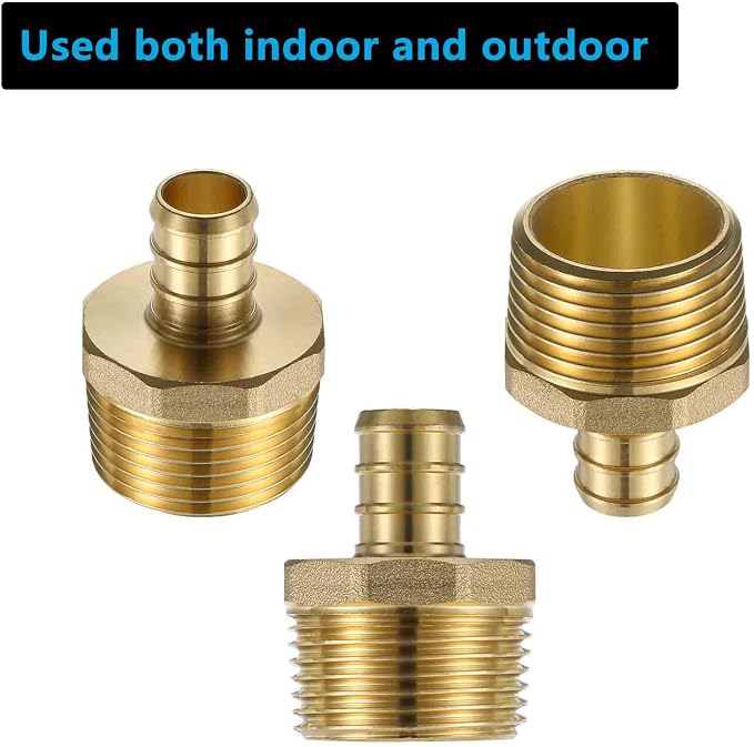 Lidertik 3/4 NPT to 1/2 PEX Fittings Adapter, 1/2" PEX F1807 to 3/4" NPT Male - Image 4
