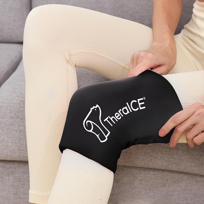 TheraICE Knee Ice Pack Wrap Compression Sleeve - Image 5