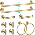 TQKAG Brushed Gold Bathroom Hardware Accessories Set 10-Pieces, Premium SUS304 by TQKAG