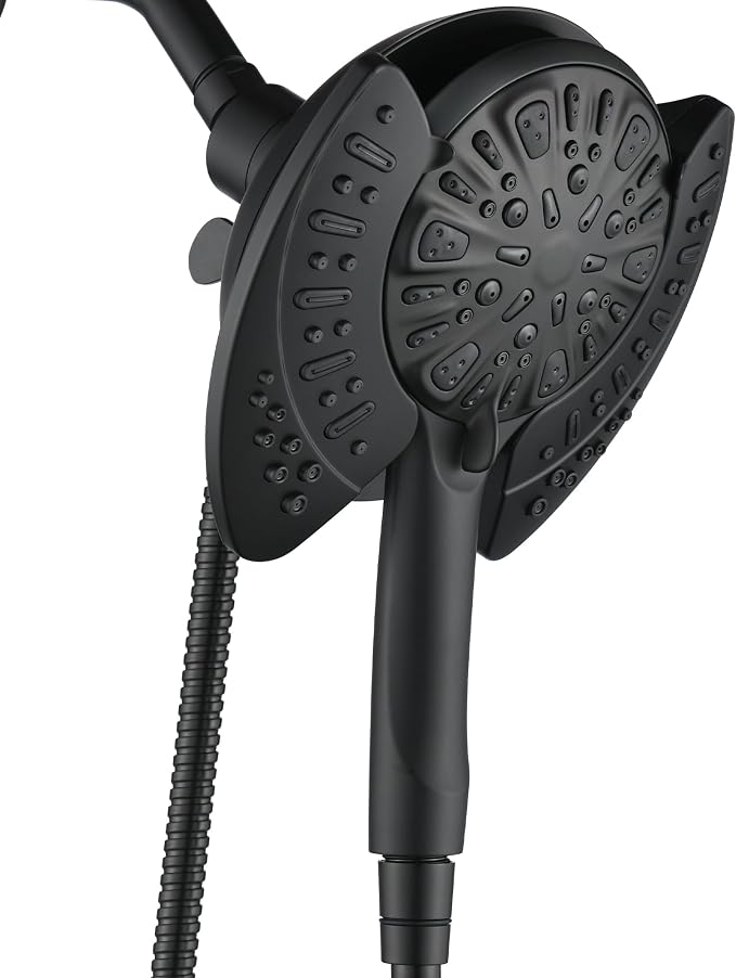 2-in-1 Shower Head with Handheld Combo: 2.5GPM Rainfall & Handheld Shower Head by INAVAMZ