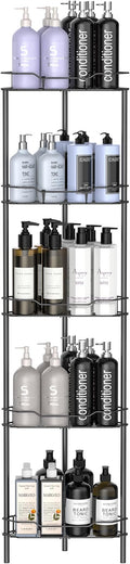 5 Tier Floor Standing Corner Shower Caddy Organizer Shelf by HuggieGems