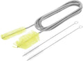 HARFINGTON 3pcs Flexible Long Drain Brush Straw Cleaner Set 78.74" Stainless by HARFINGTON