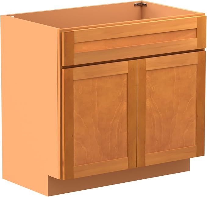 KitchenMan 36 Inch Bathroom Vanity Unassembled Bathroom Sink Cabinet and Vanity by KitchenManLiving