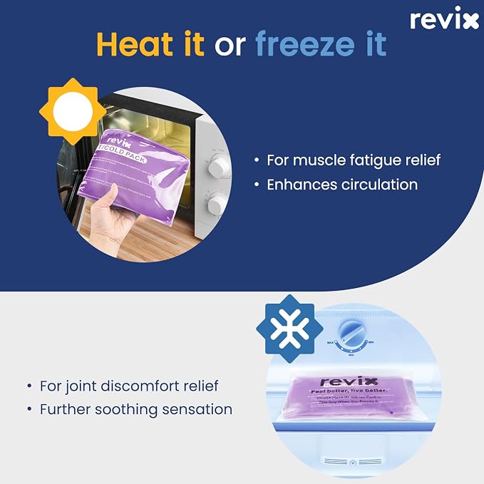 REVIX Large Ice Packs for Injuries, 2 Packs Hot & Cold Gel Ice Packs - Image 7