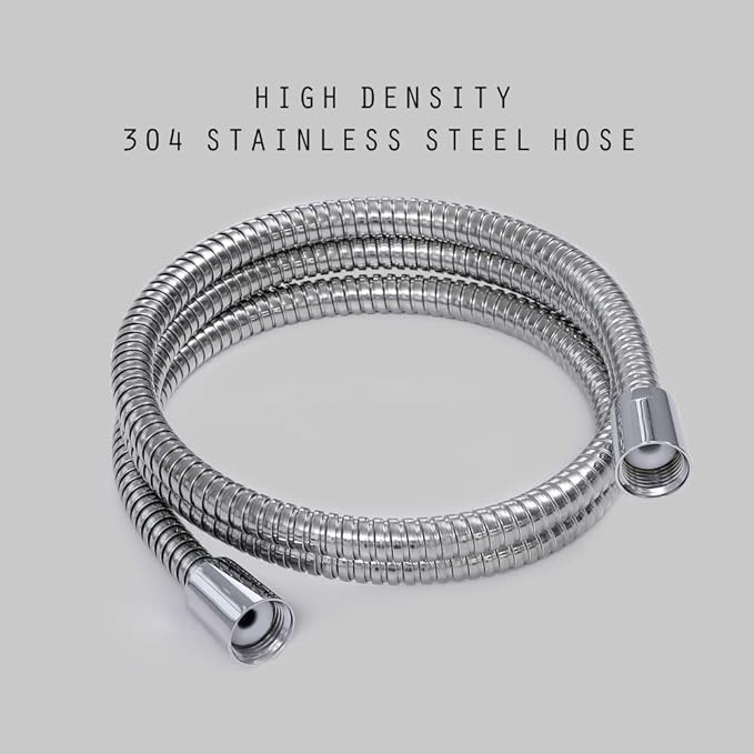 Shower Hose Replacement, 60-inch 304 Stainless Steel Hand Held Shower Hose by JAKARDA