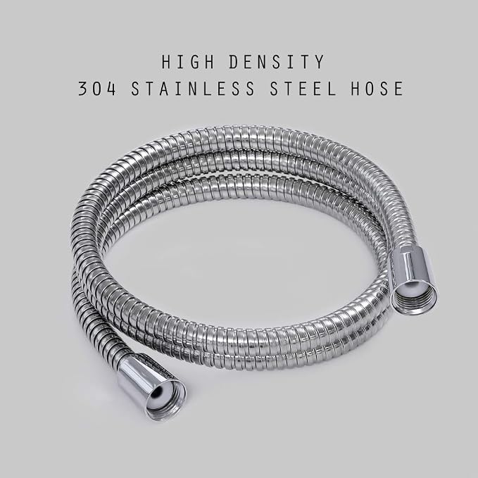 72-inch Shower Hose Replacement, 304 Stainless Steel Extra Long Hand Held by JAKARDA