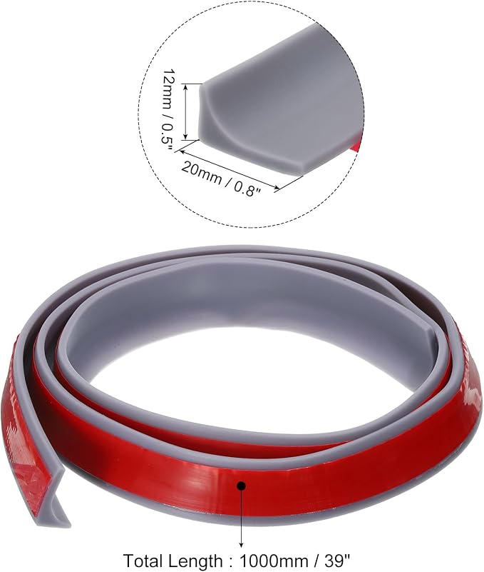 uxcell 39 Inch Collapsible Shower Barrier Stopper Water Splash Guard Blocker - Image 2