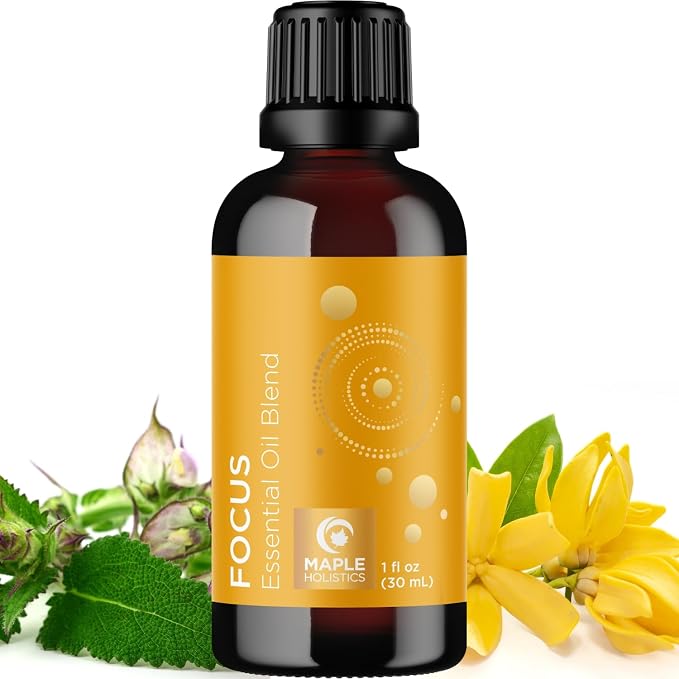 Focus Essential Oil Blend for Diffusers by MapleHolistics