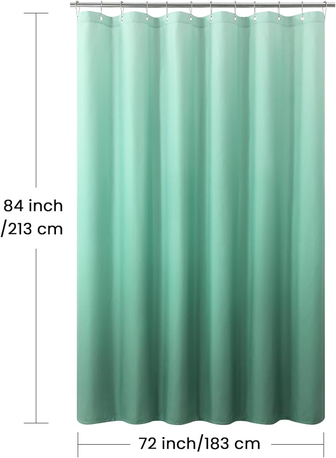 Extra Long Fabric Shower Curtain, Modern Waterproof Bathroom Curtains - Image 6