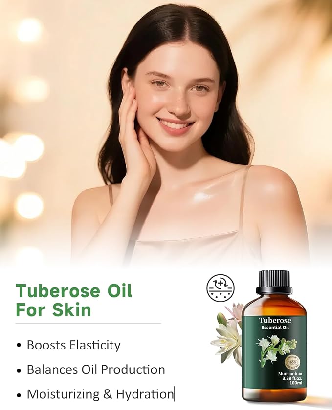 Mumianhua Tuberose Essential Oil 100% Pure Therapeutic Grade Natural Flower - Image 3