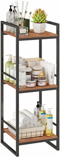 BYFU 3 Tier Bathroom Storage Open Shelf, Freestanding Metal Corner Storage Rack by BYFU-livingasimplelife