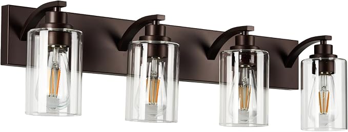 4-Light Bathroom Light Fixtures Modern ORB Vanity Lights - Image 9