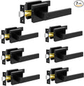 KAMOTA Privacy Door Levers, 7 Pack Matte Black Door Handles Bed and Bath Door by KAMOTA