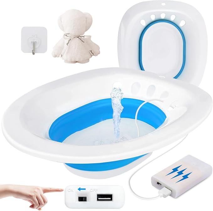 Electric Sitz Bath, Sitz Bath for Hemorrhoids, Sitz Bath for Toilet Seat by TINGHUI