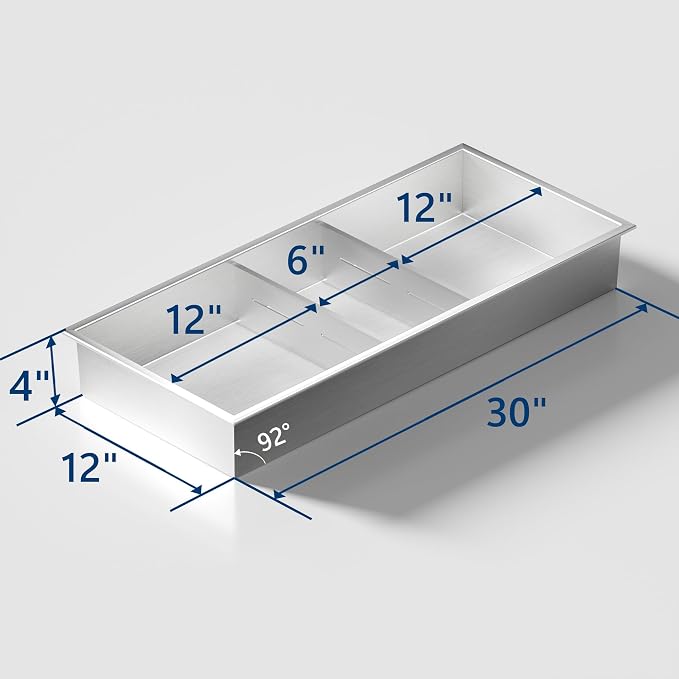 Neodrain 12X30 in Shower Niche, 3 Layers Brushed Wall Niche Stainless Steel - Image 9