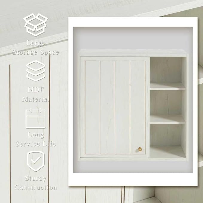 Bathroom Wall Cabinet Set of 2, Small Wall Cabinet Over Toilet - Image 6