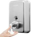 Commercial Wall Mount Stainless Steel Foaming Soap Dispenser, 40 oz Industrial by VANNSOO