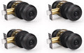 KNOBWELL 4 Pack Oil Rubbed Bronze Door Knobs by KNOBWELL