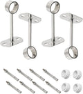 4Pcs ID32mm, Clothes Rail mounting Bracket, Shower Curtain Closet tie Rod by Ohamtes