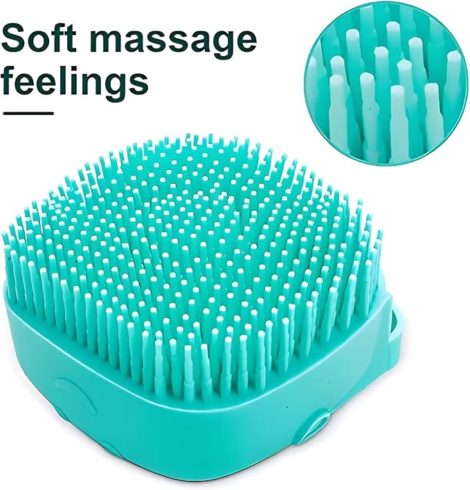 3-Pack Dog Bath Brush with Shampoo Dispenser – Silicone Dog Scrubber - Image 7