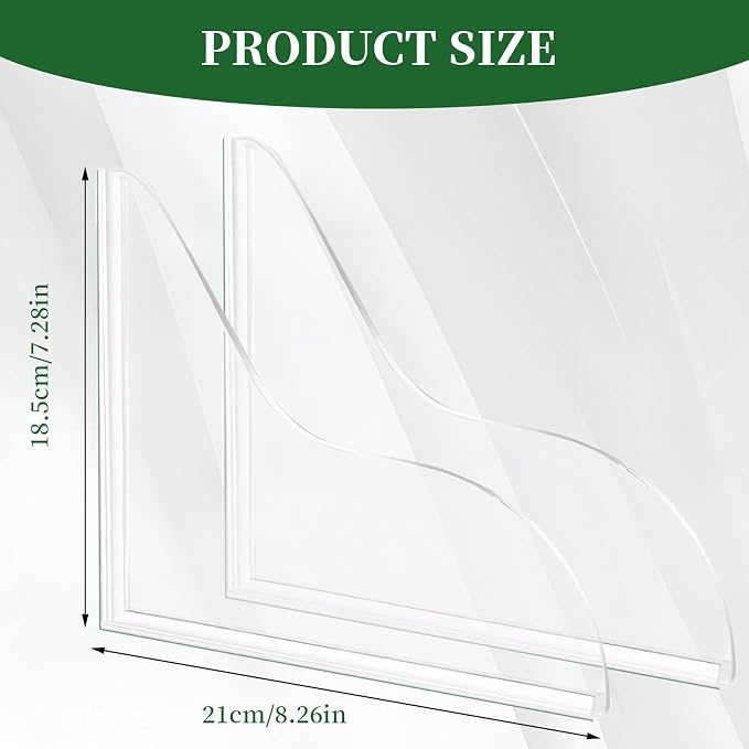 braxan 2 Pcs Splash Guard for Bathtub and Shower, Waterproof Shower Corner - Image 2