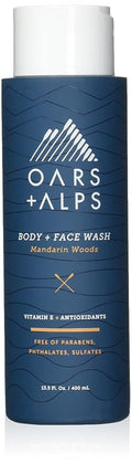 Oars + Alps Mens Moisturizing Body and Face Wash, Skin Care Infused by OarsAlps