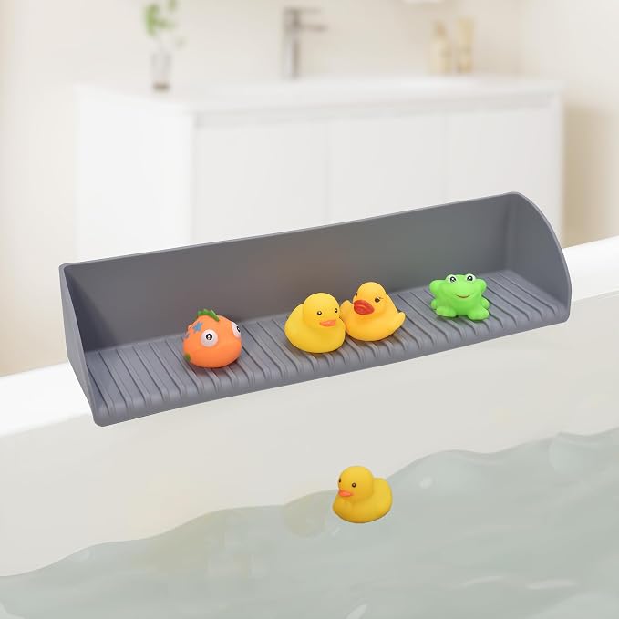 DNC Bathtub Splash Guard for Tub Kids, Silicone Bath tub Ledge Side Toddler - Image 4