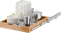 OCG Pull Out Cabinet Organizer 20"W x 21"D, Slide Out Wood Drawer Shelf by OCG