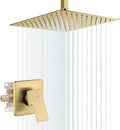 POP SANITARYWARE Ceiling Mount Shower Faucet Set Brushed Gold Bathroom Rainfall by POPSANITARYWARE