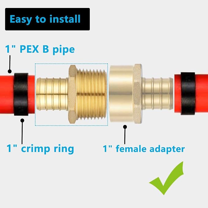 Lidertik PEX Fittings 1 Inch Male NPT Adapter - Image 3