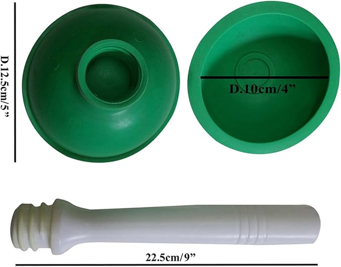 Coralpearl Drain Plunger, Small Hand Force Plumber Helper, Little 4 inch Cup - Image 2