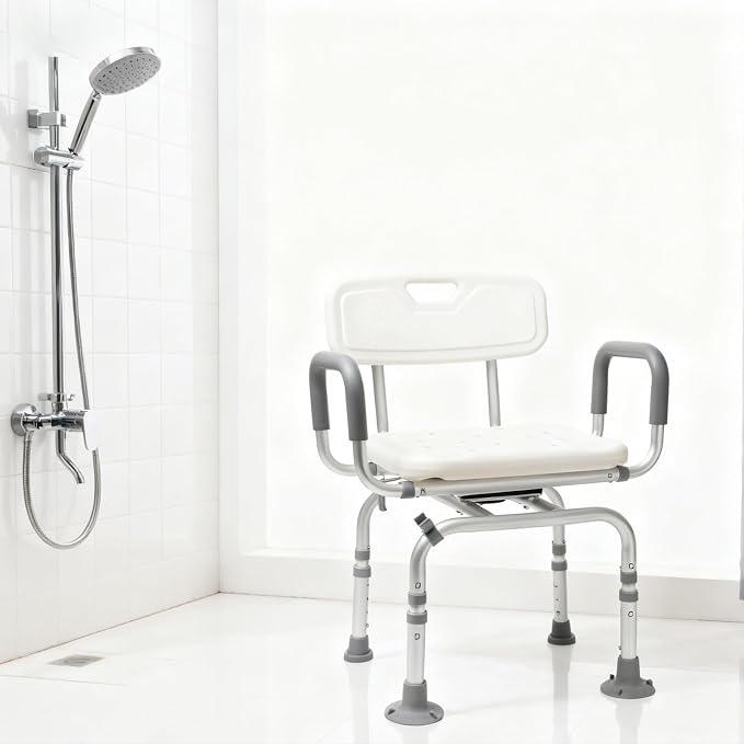 Shower Chair 360° Swivel Shower Chair - Image 9