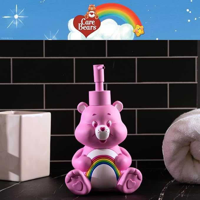 Care Bears Cheer Bear Soap/Lotion/Hand Sanitizer Resin Pump Dispenser, 10.36 - Image 5