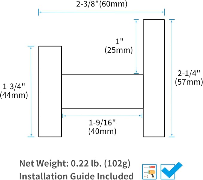 Angle Simple Towel Hooks for Bathroom, SUS 304 Stainless Steel Square Robe Coat - Image 9