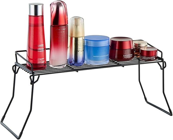 Metal The Sink Vanity Organizer, Bathroom or Kitchen Sink Organizer, Feminine by JUNCHUCHERRY